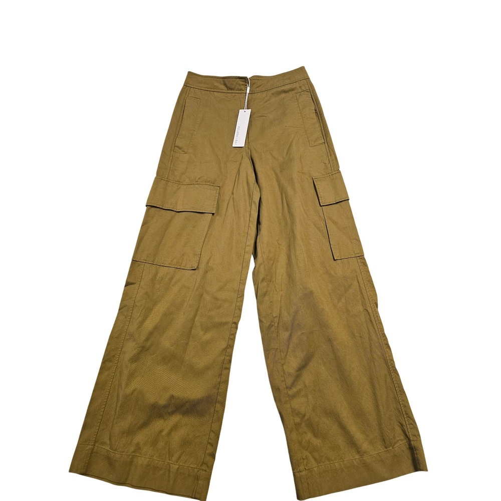 Fourth + Bay Ladies Woven Cargo Pants Light Olive Green FB6181ITCT Size 4 NEW